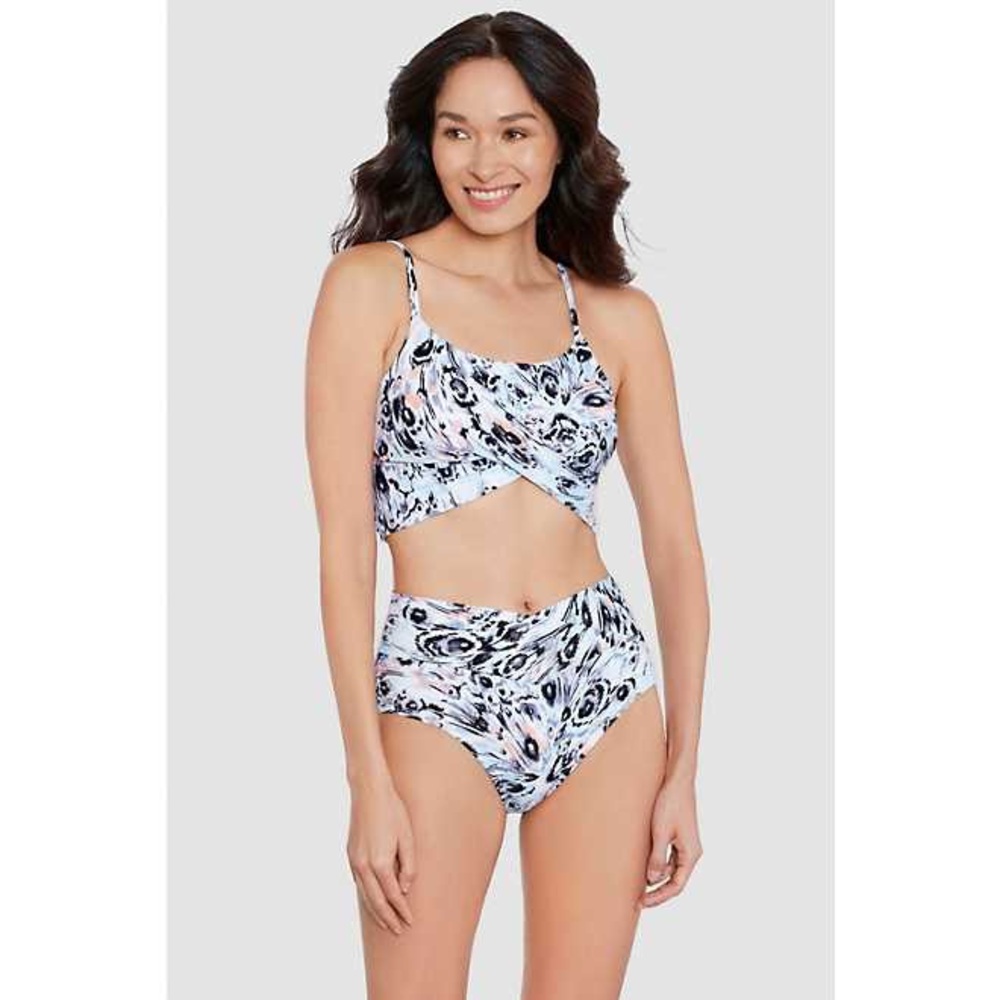 Freely Women's V Front High Waist Swim Bottoms